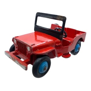 Jeep Dinky 25Y vintage de los años 50. Juguete coleccionable. Fabricado en Inglaterra.