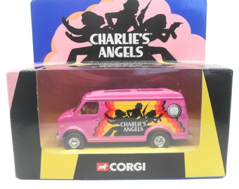 2000s Vintage Corgi CC87501"Charlies Angels" Van. Toy Collectible. Made in China