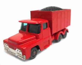 1960s Vintage Husky 10 Guy Warrior Coal Truck Toy Collectible Made in England