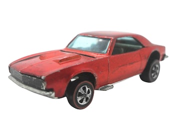 Vintage 1968 Redline Hot Wheels Custom Camaro - Orange Toy Collectible