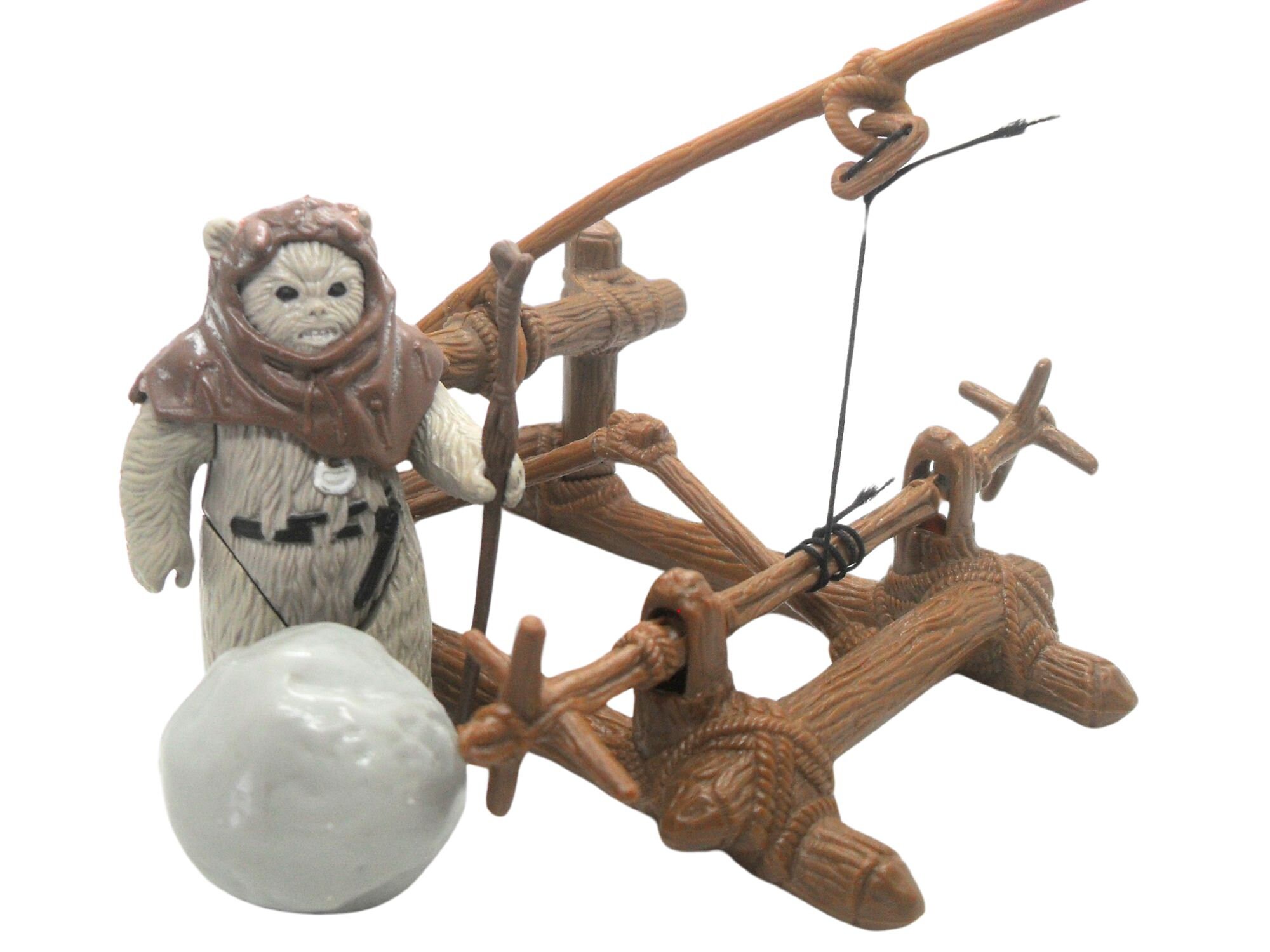 Vintage 1980s Star Wars ROTJ Ewok Assault Catapult With Chief 