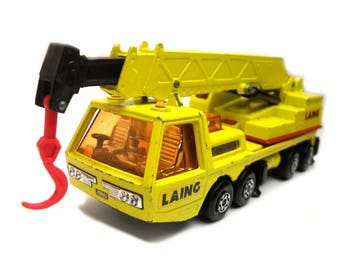 1970s Vintage Matchbox Superkings K12/K113 Hercules Mobile Crane Toy Collectible. Made in England