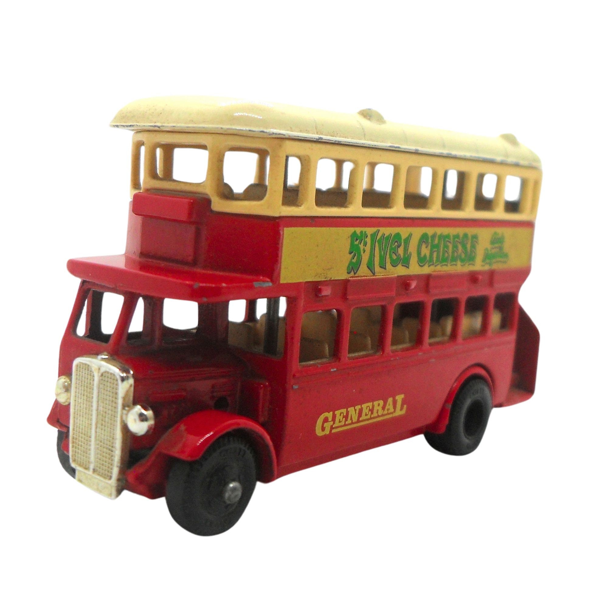 1980s Vintage Lledo 15021 DG15 - 1932 AEC Regent Double Decker Bus. Toy Collectible. Made in England