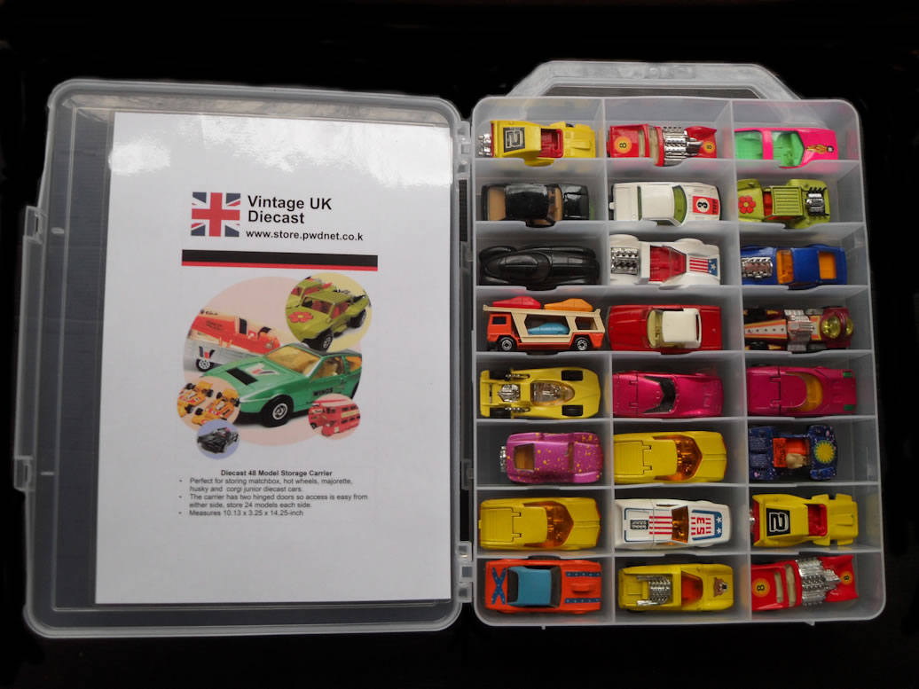 48 Hot Wheels Car Carrying Case Vehicles Matchbox DieCast Organizer Storage Box 