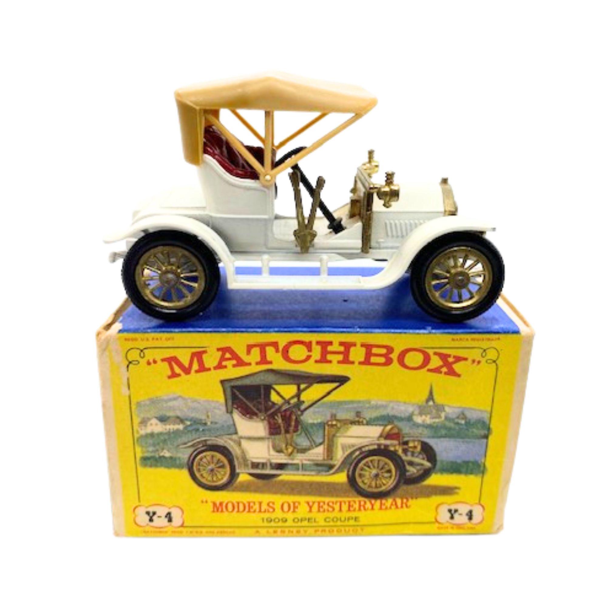 ヴィンテージ マッチボックス　1909 オペル クーペ　Y-4 ヴィンテージ マッチボックス 1909 オペル クーペ Y-4