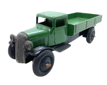 Vagón Dinky 25a vintage de los años 40. Juguete coleccionable. Fabricado en Inglaterra.