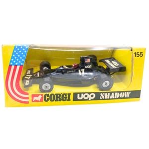 1970s Vintage Corgi 155 Jackie Oliver UOP Embassy Shadow-Ford Toy Collectible. Made in England