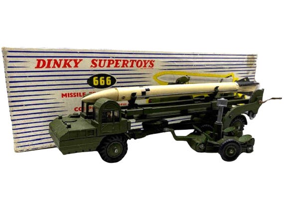 1950s Vintage Dinky 666 Corporal Missile Erecting Vehicle