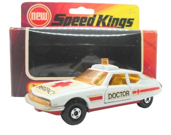 1970s Vintage Matchbox Speed Kings K-62 Citreon SM Emergency Vehicle. Toy Collectible. Made in England