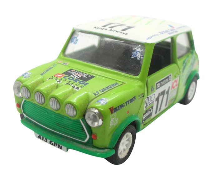 1990s Vintage Corgi 04433 - Network Q RAC Rally - the Green Team - Mini ...