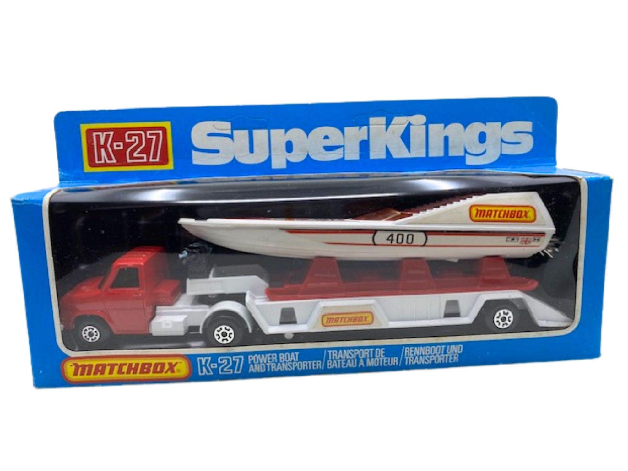 1970s Vintage Matchbox Superkings K-27 Matchbox Powerboat