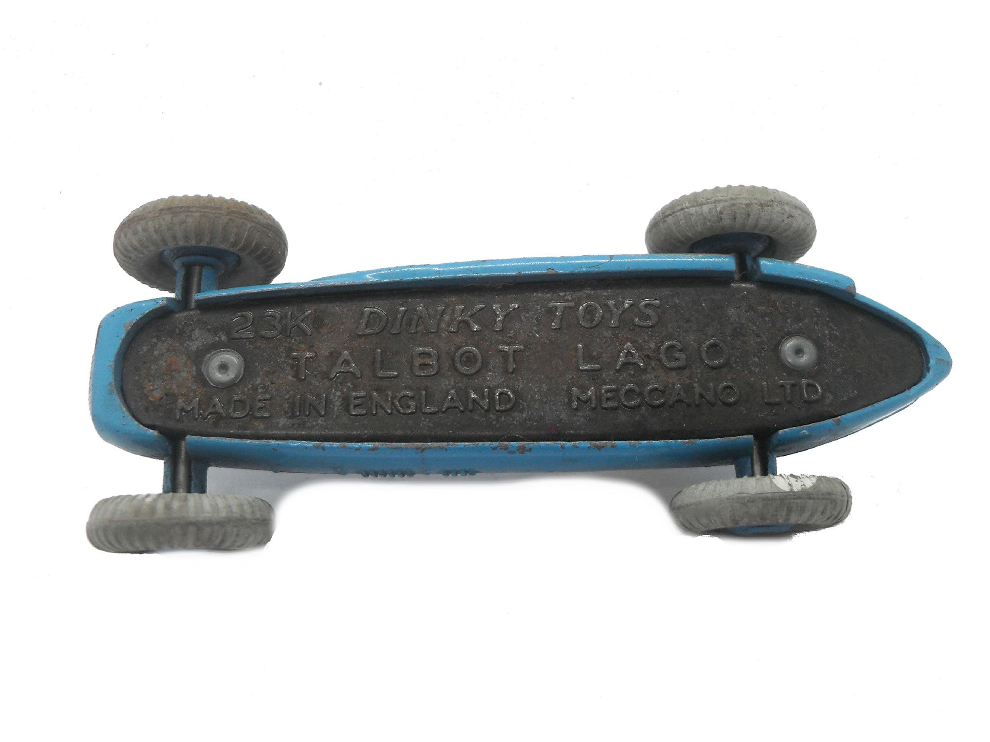 Voiture Miniature DINKY 23K Talbot Lago Racing Car 1953 - Échelle 1:43, Zamak, Occasion Bon état Avec 4 Pneus Neufs