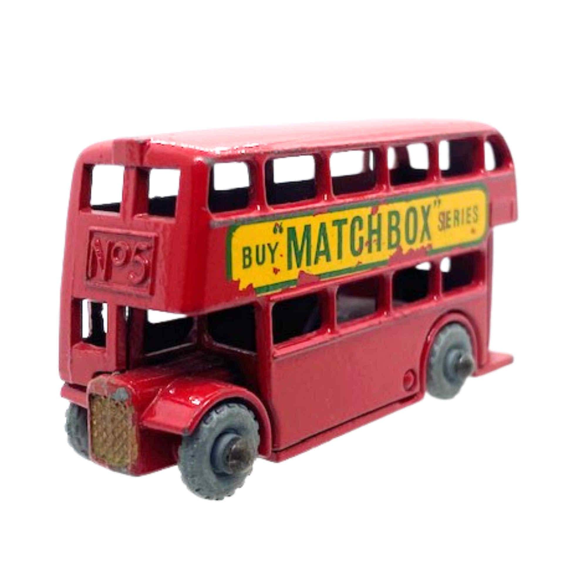 Matchbox Originals No 5 London Bus red China Base Regular