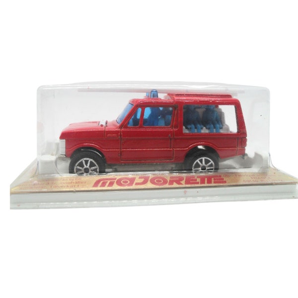 1970s Vintage Majorette 246 Range Rover "Pomopier" Fire Rescue. Toy Collectible. Made in France