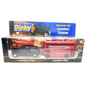 1970s Vintage Dinky 300 London Scene Gift Set. Toy Collectible. Made in England