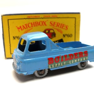 1960s Vintage Matchbox Lesney 60a Morris J2 Pickup Van Toy Collectible England