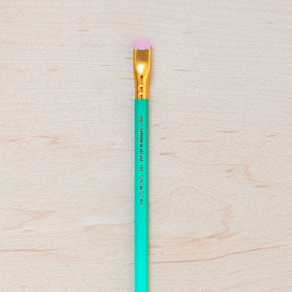 1 Blackwing 811 Single Pencil, Firm Graphite Pencils, Emerald Gradient Finish, Libraries, Palomino Volume, Glow in the Dark