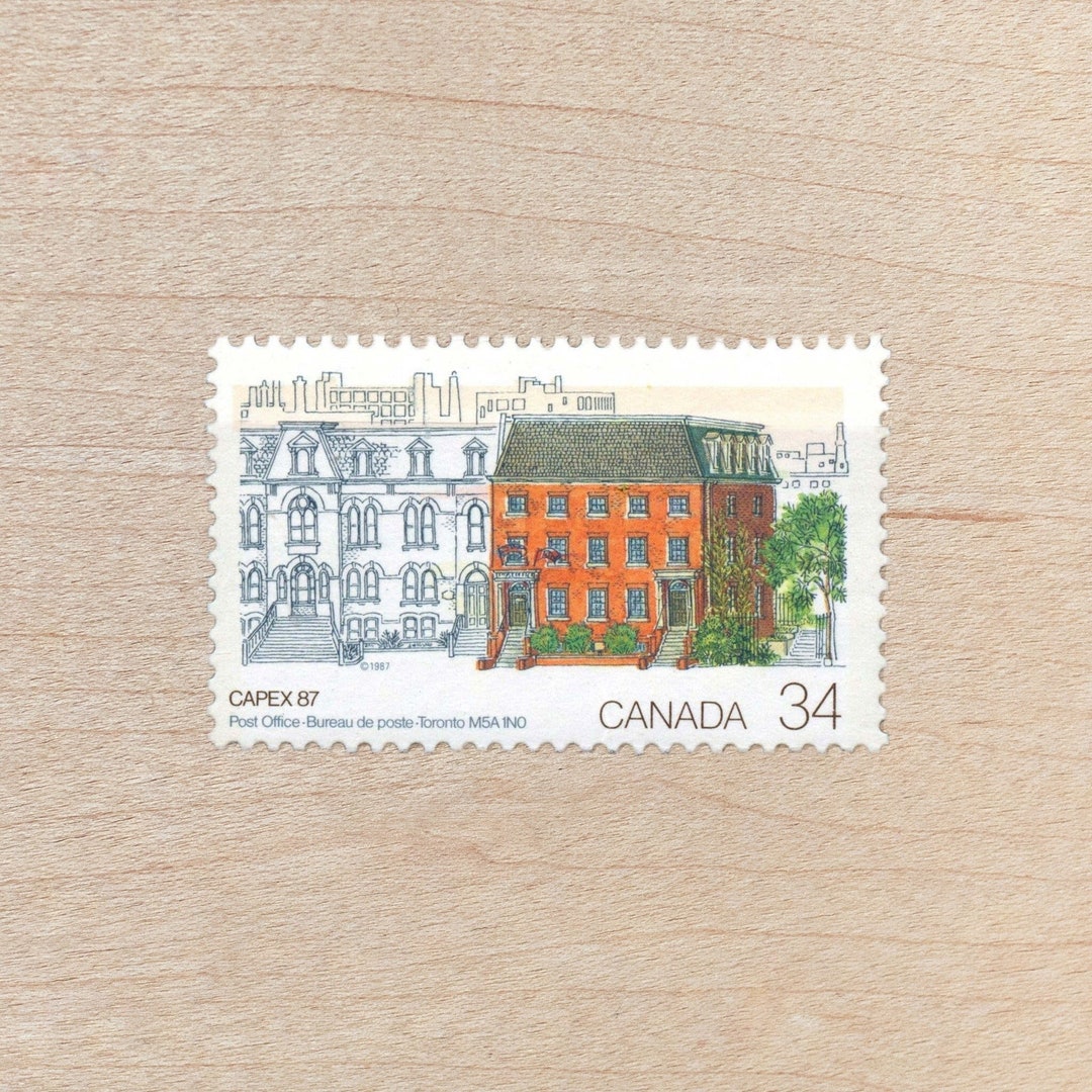 4 Toronto Post Office Postage Stamps, Cities, Canada, Wedding