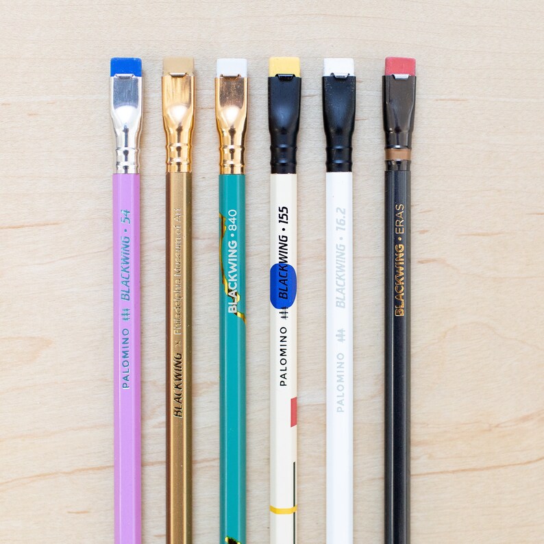 6 Blackwing Volumes Set: 54, Diana, 840, 155, 16.2, Eras, Graphite Pencil, Palomino Pencils, Gift buying for Designers