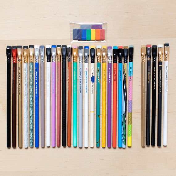 Blackwing Volume Pencils Set of 28 Starting With 24, 344, 530, 205, 73, 54,  811, Horse Logo 602, Palamino Lot 