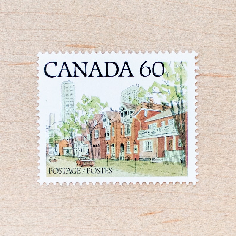 4 Ontario Street Postage Stamps Canadian City Wedding Etsy