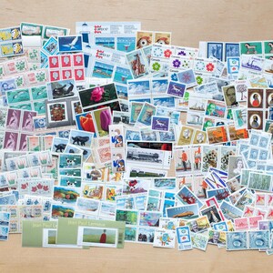 Timbres-poste du Canada pour l'expédition, bateaux, arbres, baleines, animaux, calligraphie de mariage, canadien, inutilisé, courrier, Postcrossing, grand lot