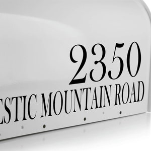 Weatherproof Custom Mailbox Sticker - Durable Outdoor Address Decal, Easy Application Mailbox Number