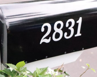 Reflective Mailbox Decal: Custom House Number & Address - Weatherproof Vinyl