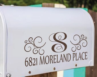 Custom Vinyl Mailbox Decal: Modern Address Numbers, 20+ Colors