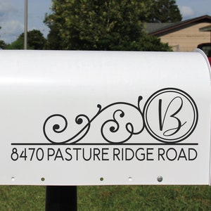 Custom Mailbox Decal with Address & House Number – Elegant Design, Easy Application, Weatherproof Vinyl