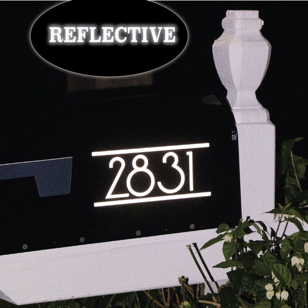 Modern Mailbox Numbers Etsy