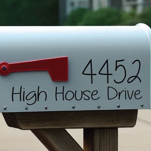 Custom Weatherproof Mailbox Decals - Personalized Mailbox Number Stickers for Home