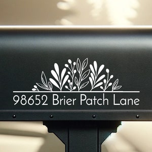 Floral Mailbox Decal – Custom Weatherproof Vinyl Sticker