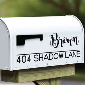 Custom Mailbox Address Decal | Personalized Vinyl Numbers | Outdoor Weatherproof Mailbox Sticker