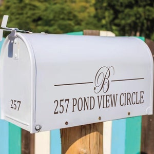 Custom Mailbox Number Decals – Weatherproof Vinyl House Numbers | Personalized Outdoor Address Stickers for Mailboxes