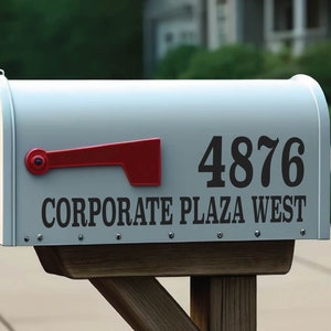 Custom Mailbox Lettering Decal | Personalized Mailbox Numbers | Vinyl Address Decal