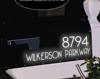 Reflective Mailbox Address and Number Sticker | High Visibility Custom Reflective Decal for Easy Identification