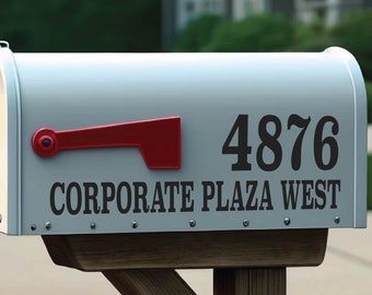 Custom Mailbox Numbers: Weatherproof Vinyl Address Decal