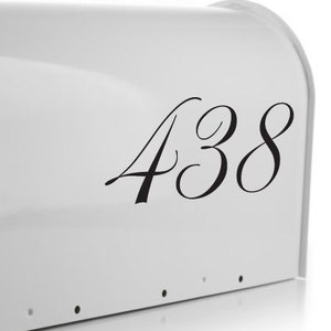 Custom Mailbox Numbers Decal - Custom Address Decal Stickers For Mailbox - Font Choices