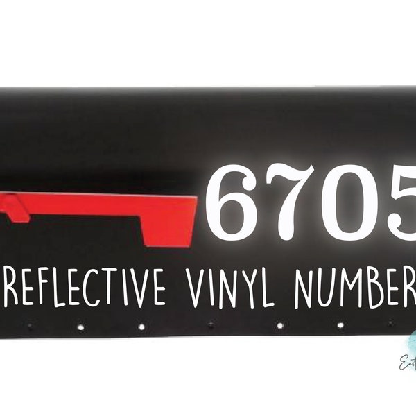 Reflective Mailbox Numbers Decal, Highly Reflective house numbers for mailbox