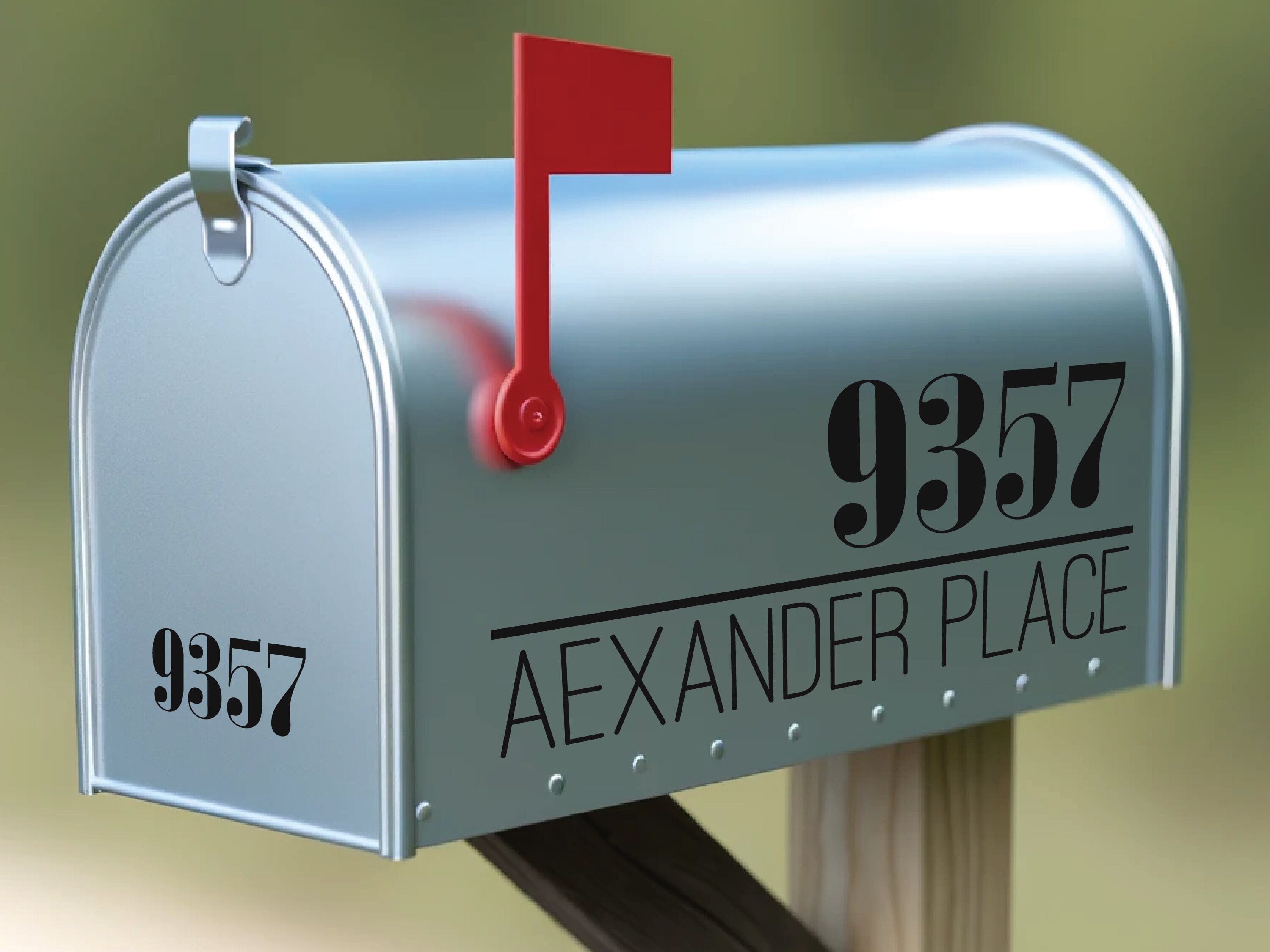 Custom Mailbox Address Decal - Visible House Numbers for Mailboxes - Etsy