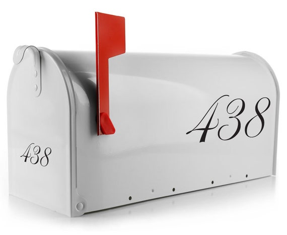 Custom Mailbox Numbers, Choose Your Font, Outdoor Vinyl, One or Both Sides