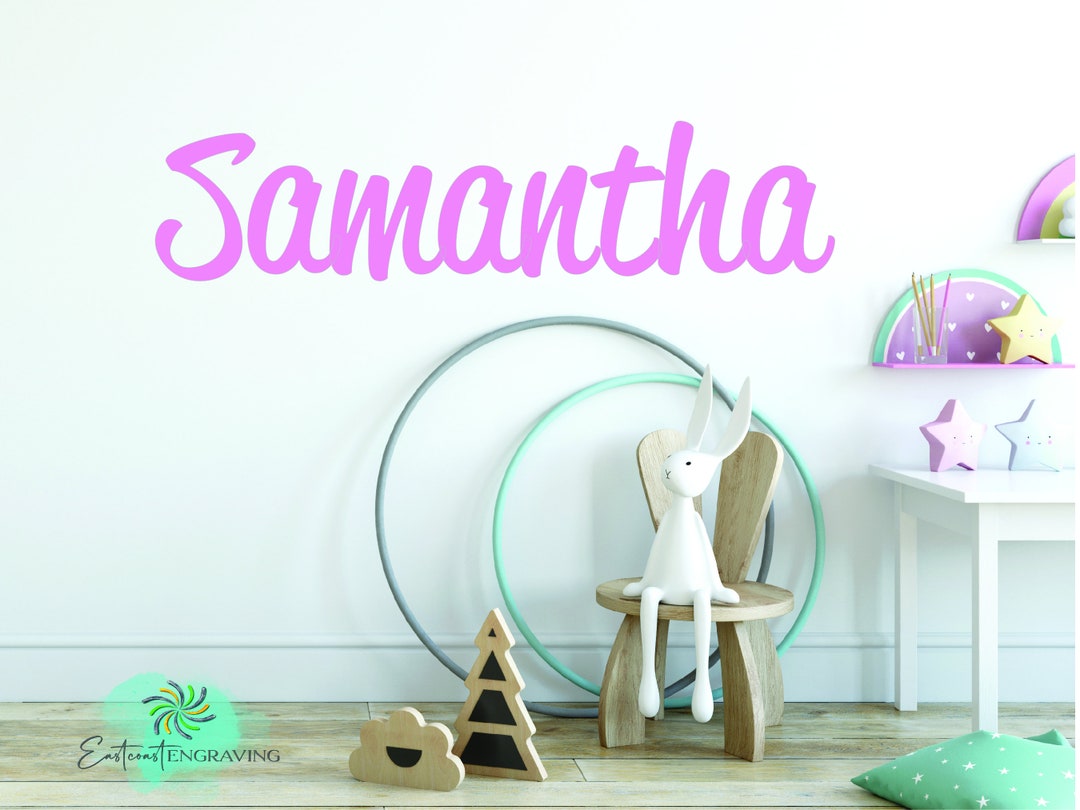 Personalized Baby Name Wall Decal Custom Kids Name Decals for Room