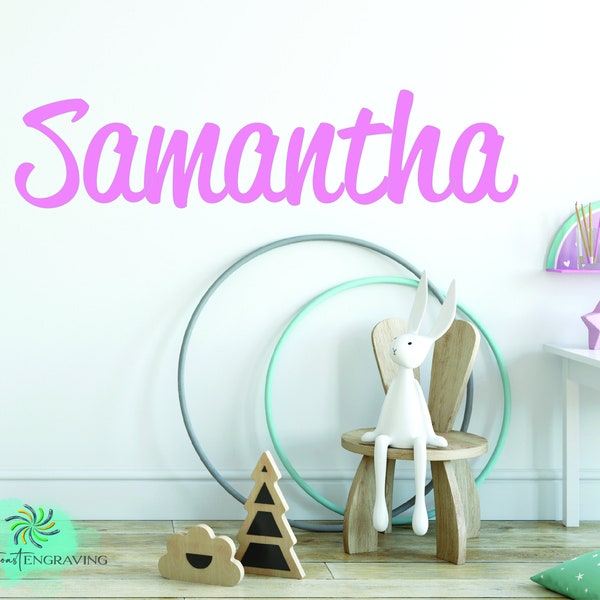 Personalized Baby Name Wall Decal | Custom Kids Name Decals for Room | Vinyl Stickers for Teen Bedroom Wall Signs | Kids Name Decal