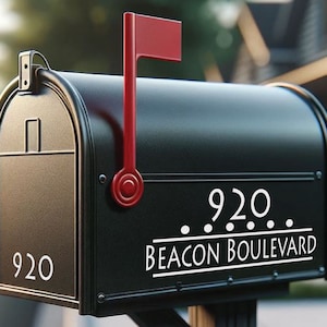 Mailbox Address, Mailbox Decal, Mailbox Numbers, Mailbox Vinyl Decals, Mailbox Name Decal, Custom Mailbox Decals, Home Decor, Address Signs