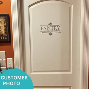Pantry Wall Decal – Elegant Pantry Decal for Glass Door & Walls, Custom ...
