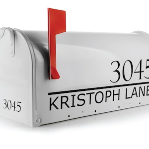 House Numbers for Mailbox – Custom Address Sticker, Weatherproof Vinyl, Personalized Street Number Decal, Easy DIY Application