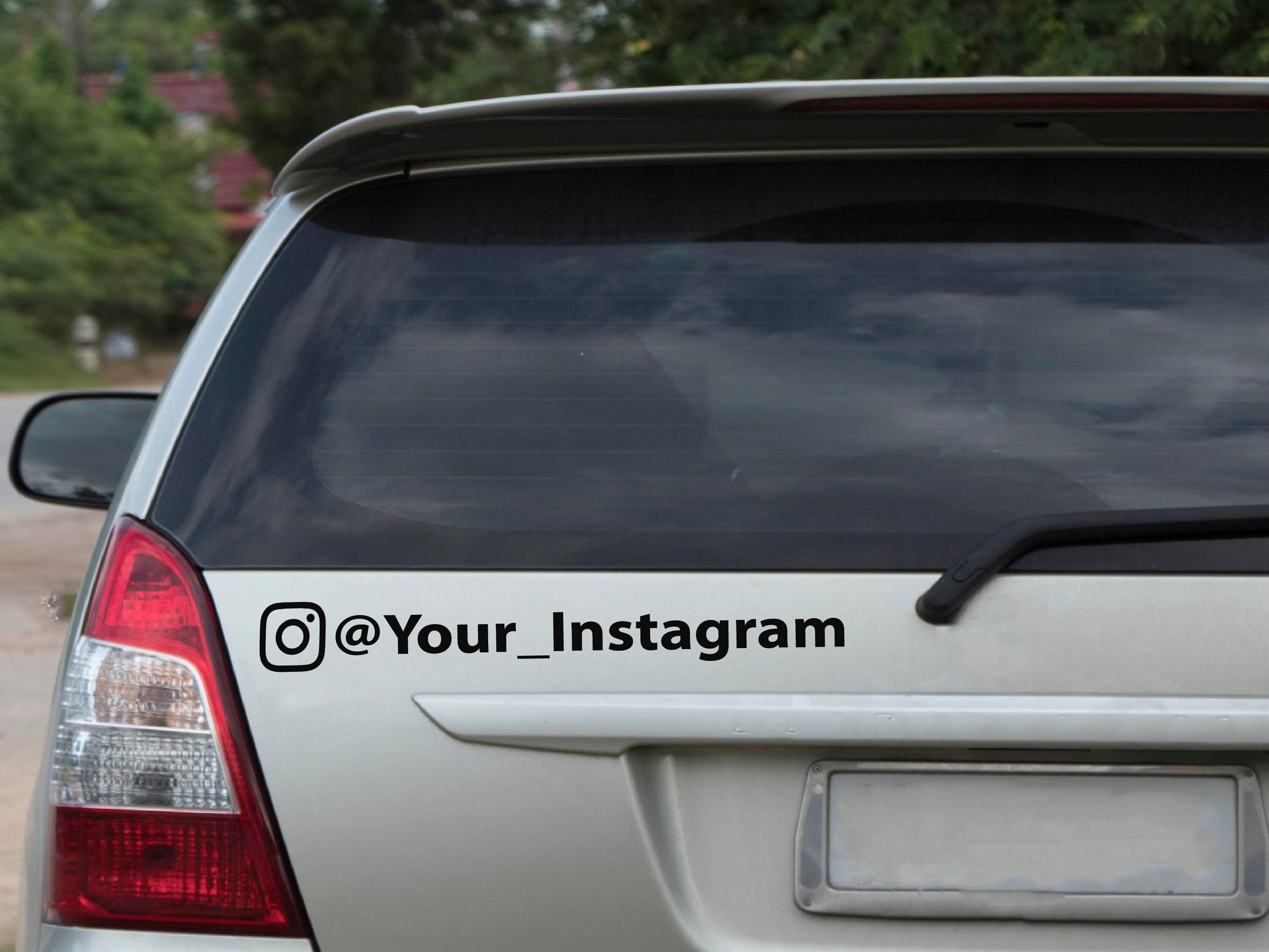 Custom Instagram Decal: Business Branding Sticker for Cars, Laptops - Etsy
