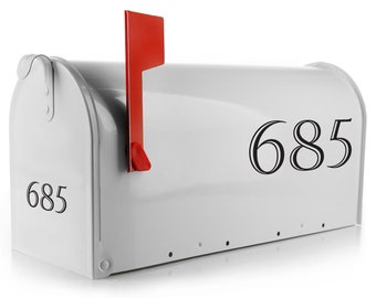 Customizable Mailbox Numbers Decal - Weatherproof Outdoor Vinyl for Enhanced Curb Appeal
