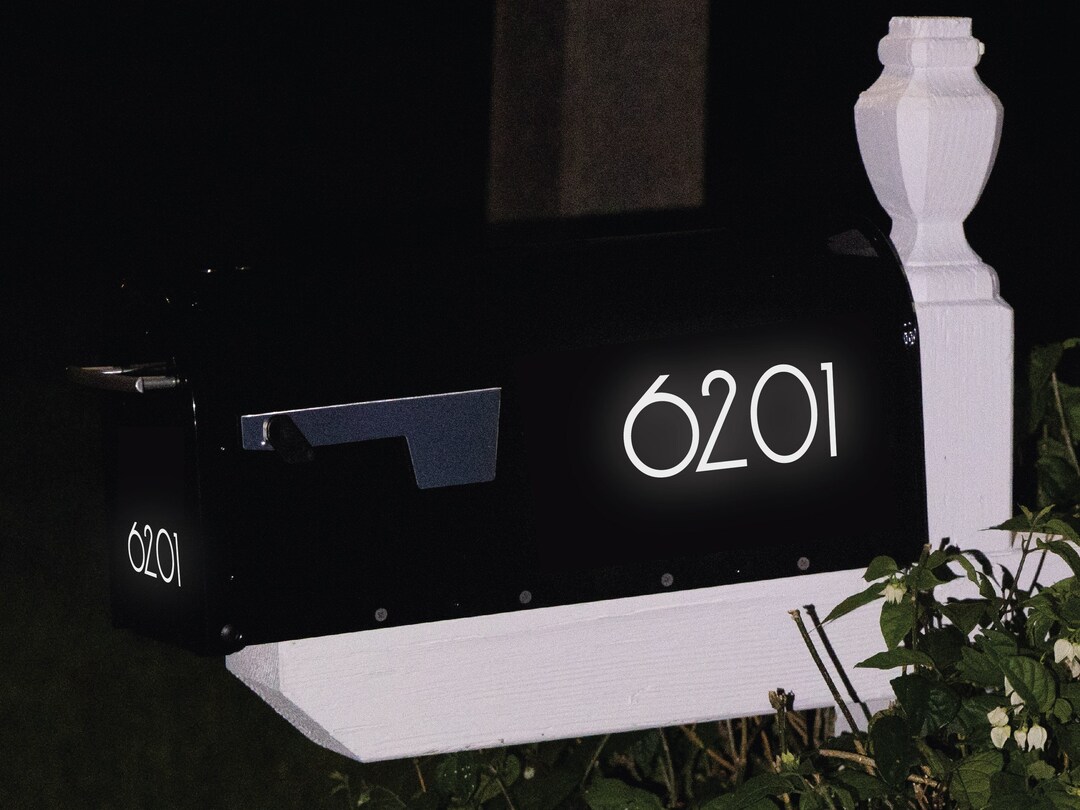 Modern Reflective Mailbox Number Decal Stand Out With Stylish & Highly